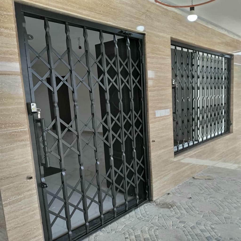 فروش درب آکاردئونی فلزی تمام گل در قائمشهر