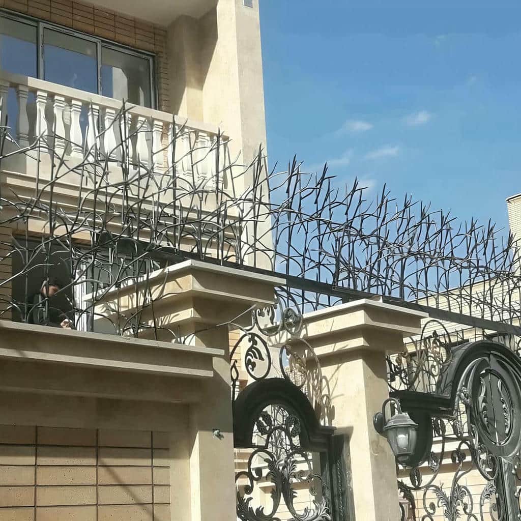 نصب حفاظ شاخ گوزنی رنگ پودری در لواسان