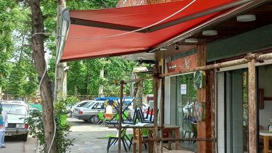 سایبان برقی در بندر لنگه
