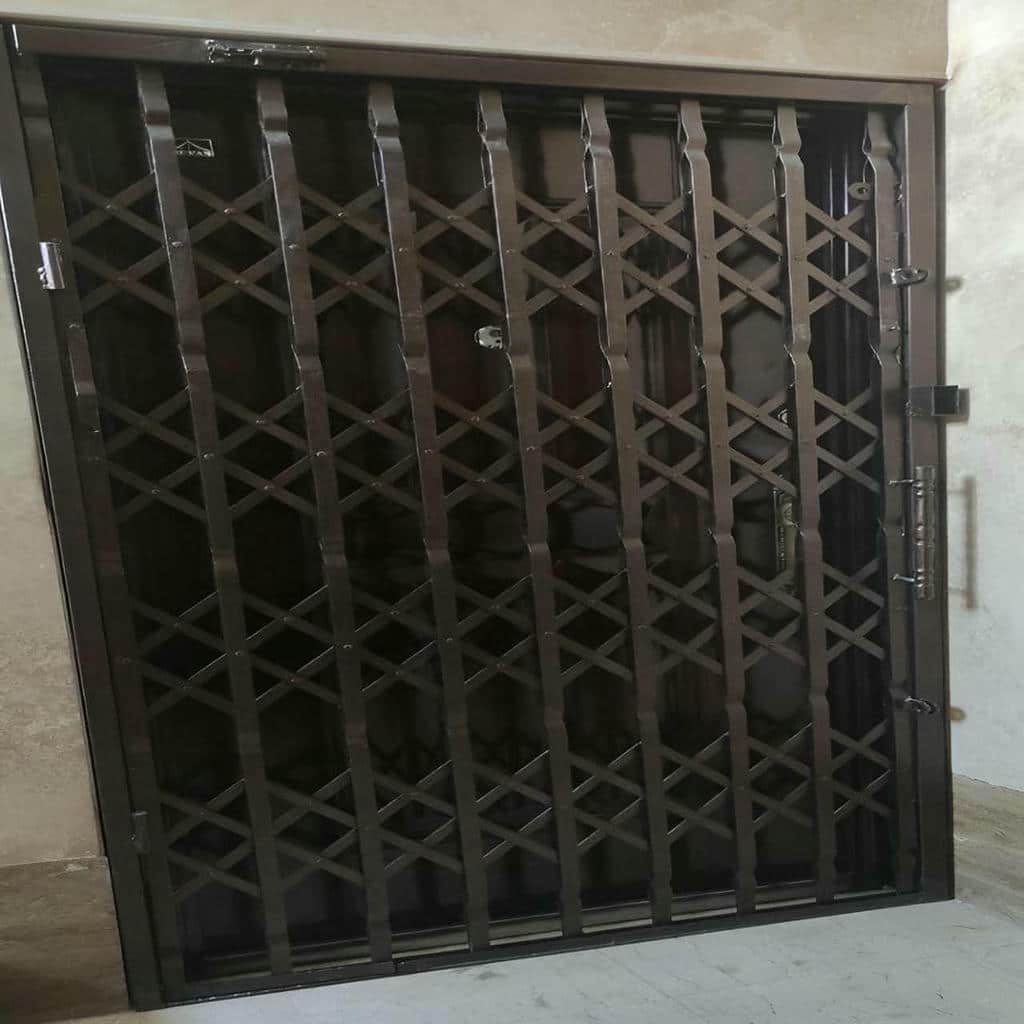 قفل درب آکاردئونی با ساختار مخفی حفاظ