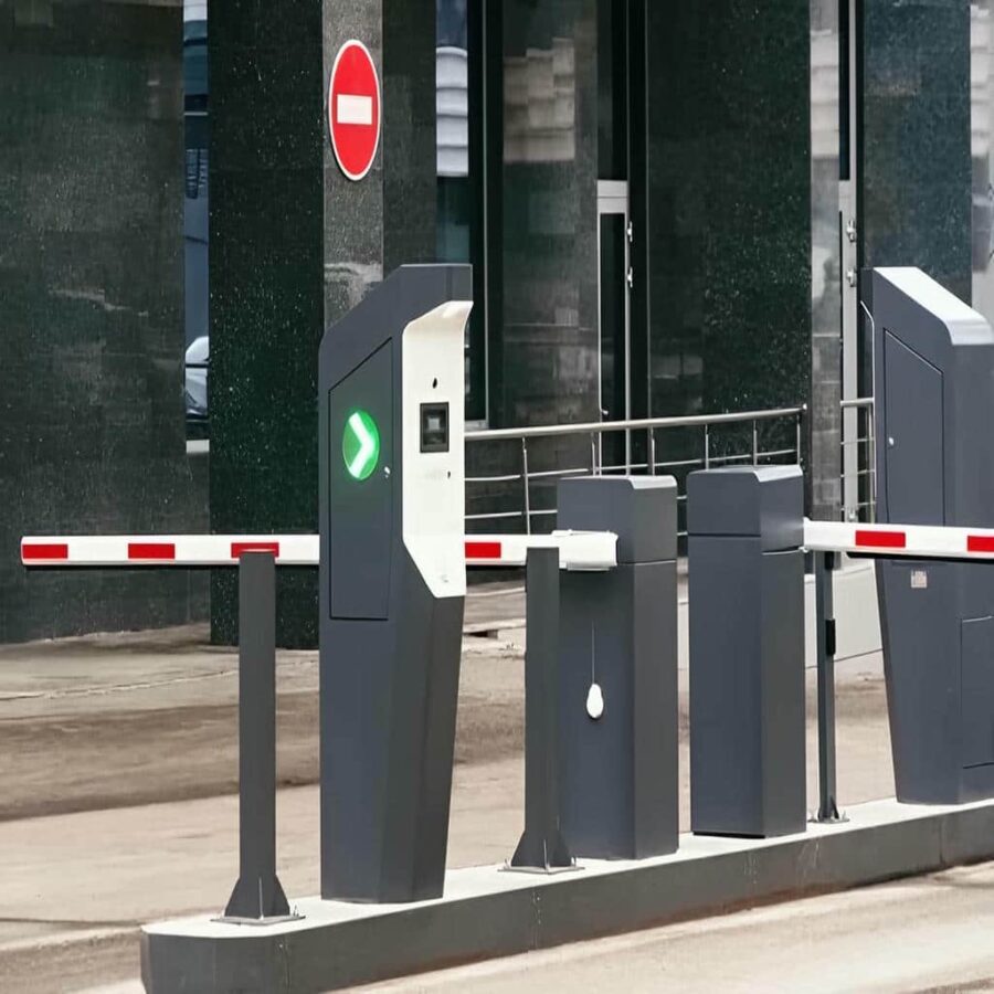 راهبند پارکینگ صنعتی با پایه فلزی محکم