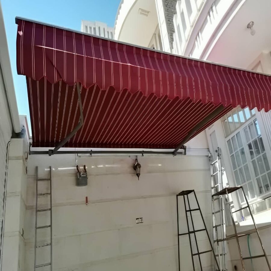 سایبان برقی فول باکس تجاری با موتور قوی