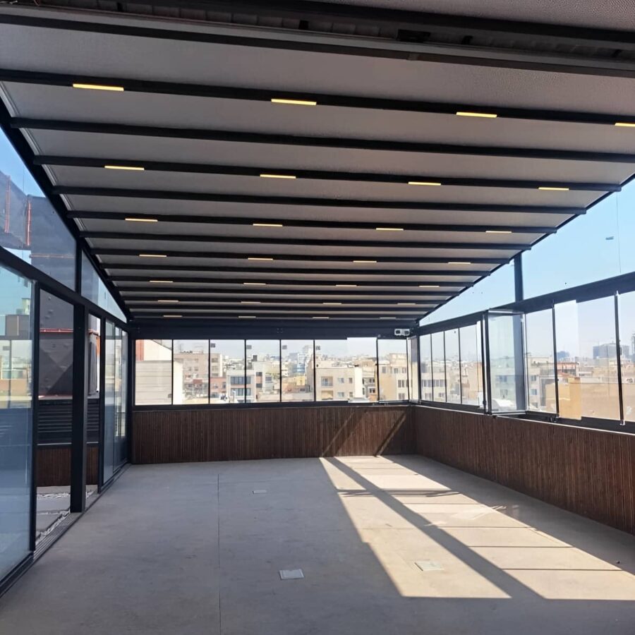 سقف برقی مقاوم پارکینگ با ریموت کنترل