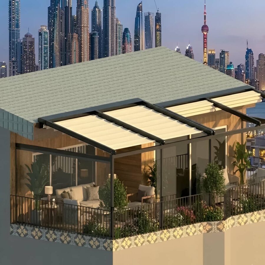 سقف متحرک برقی اتوماتیک با اتصالات محکم