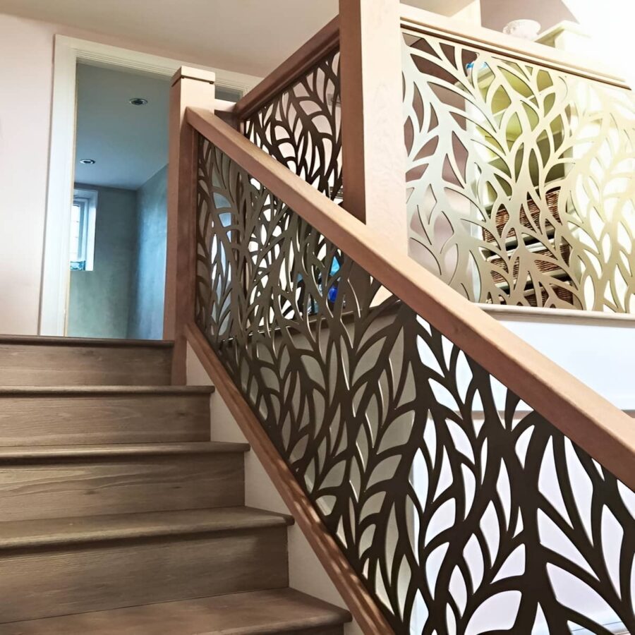 پنل سی ان سی نرده دکوراتیو با نصب تراز شده