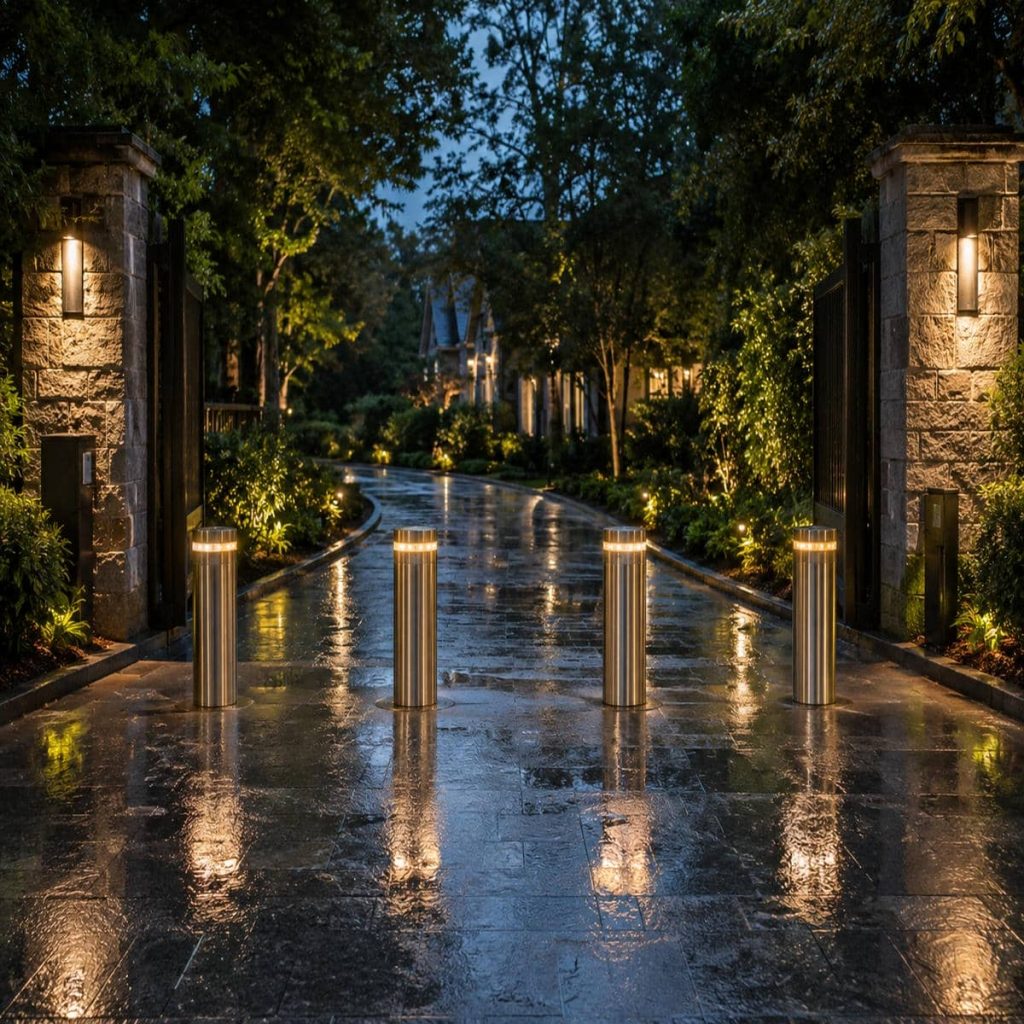 ساخت راهبند ستونی برای مجموعه امنیتی