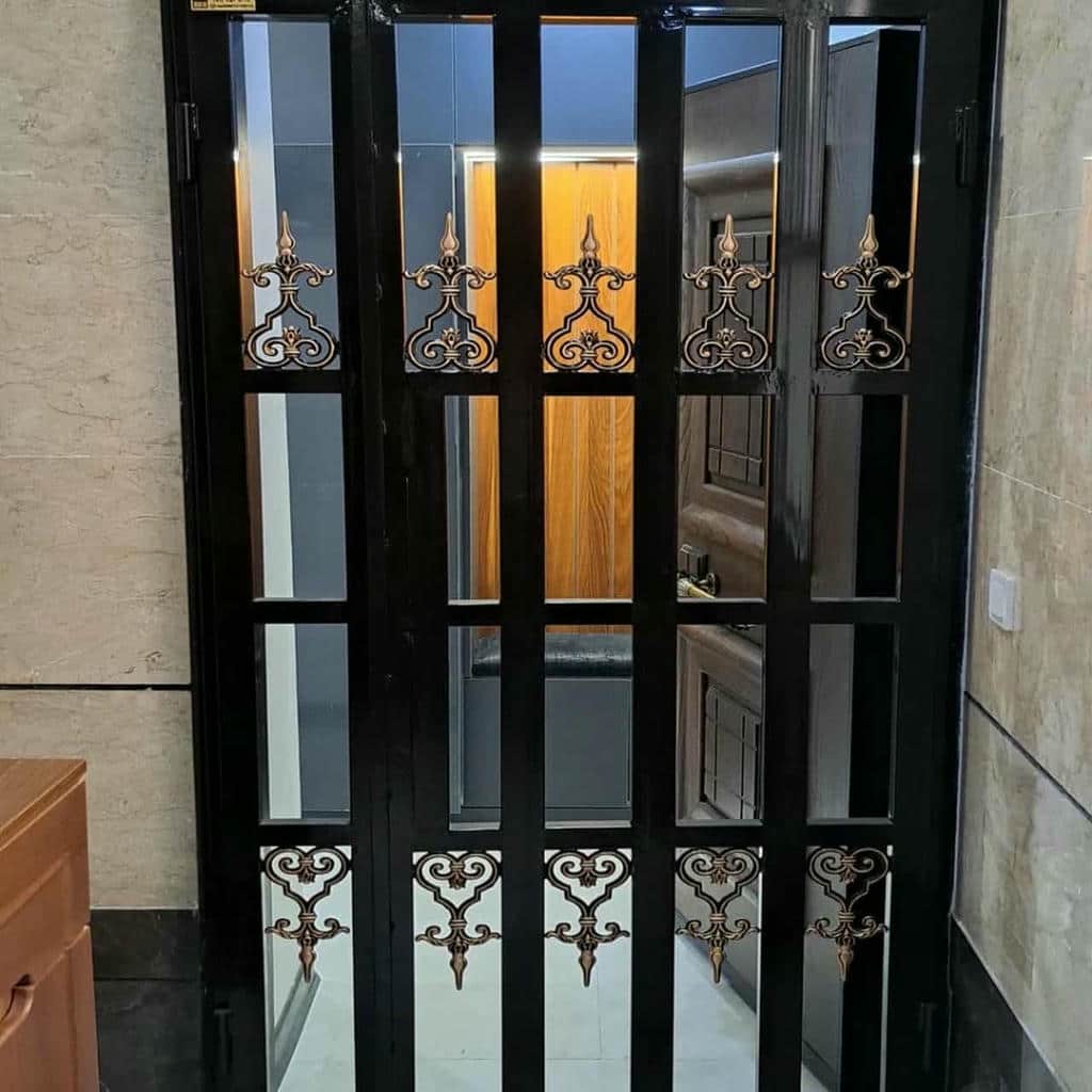 درب آکاردئونی ضد سرقت با فریم فلزی مقاوم درب آکاردئونی ضد سرقت با فریم فلزی مقاوم