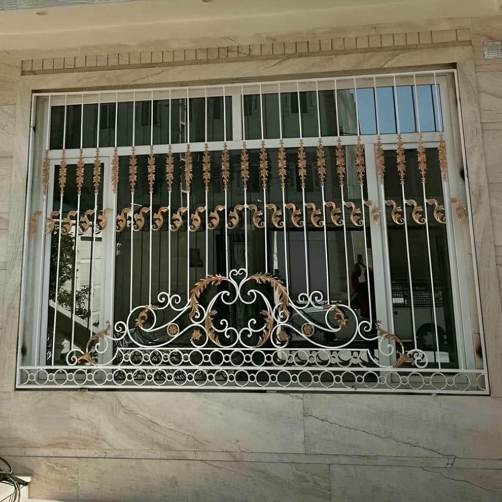 قاب حفاظ پنجره با جوشکاری تمیز اتصالات