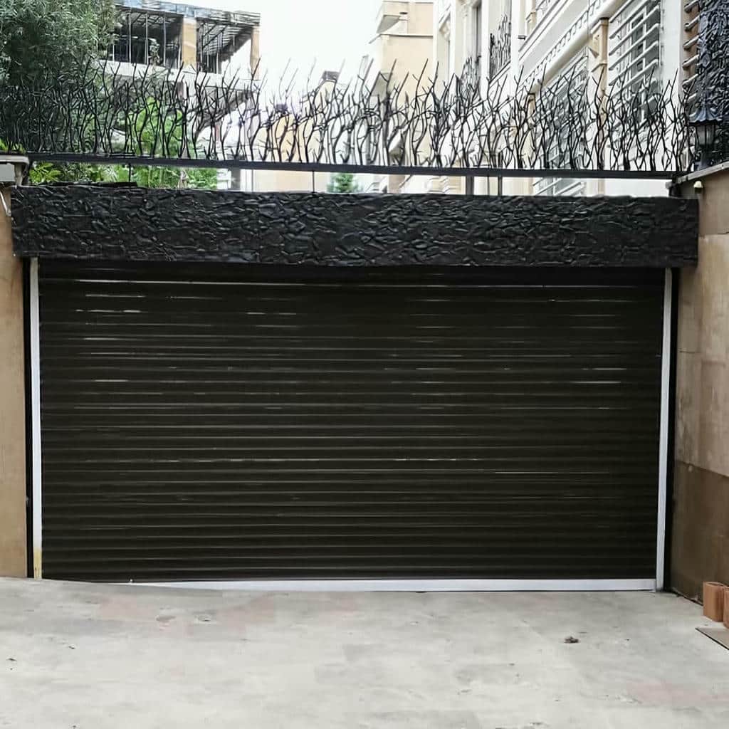 کرکره برقی پارکینگ خودرو ساختمان با فلاشر هشدار دهنده