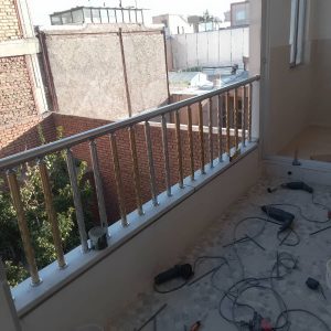 نرده استیل تراس مدرن