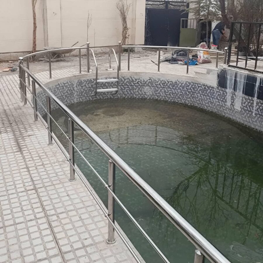 هندریل استیل دیواری مقاوم با یراق محکم