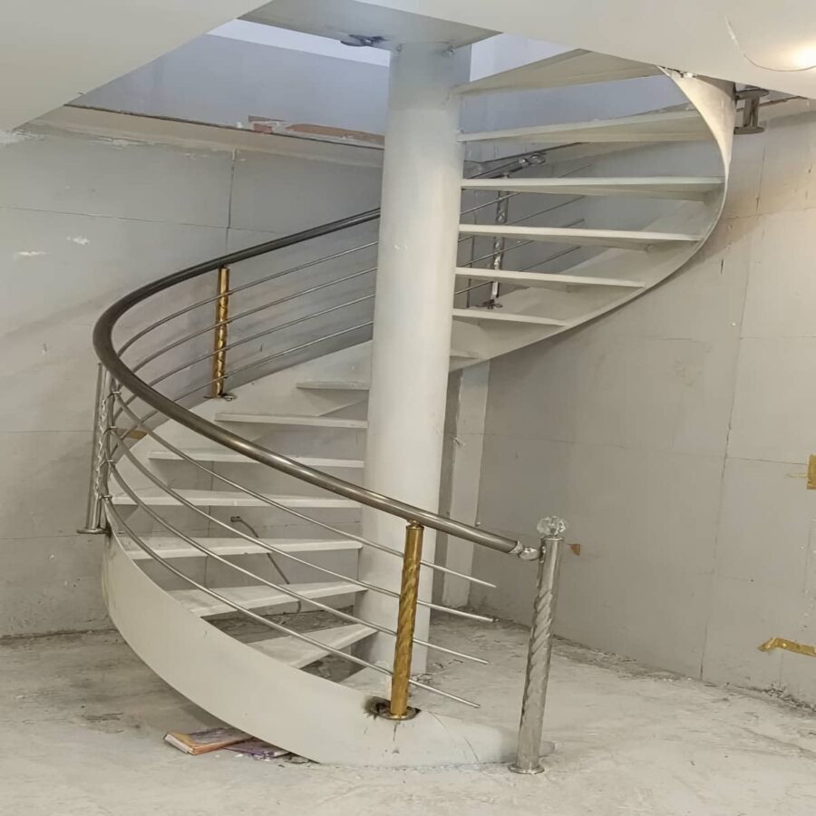 نرده استیل ضدزنگ 304 با برش منظم