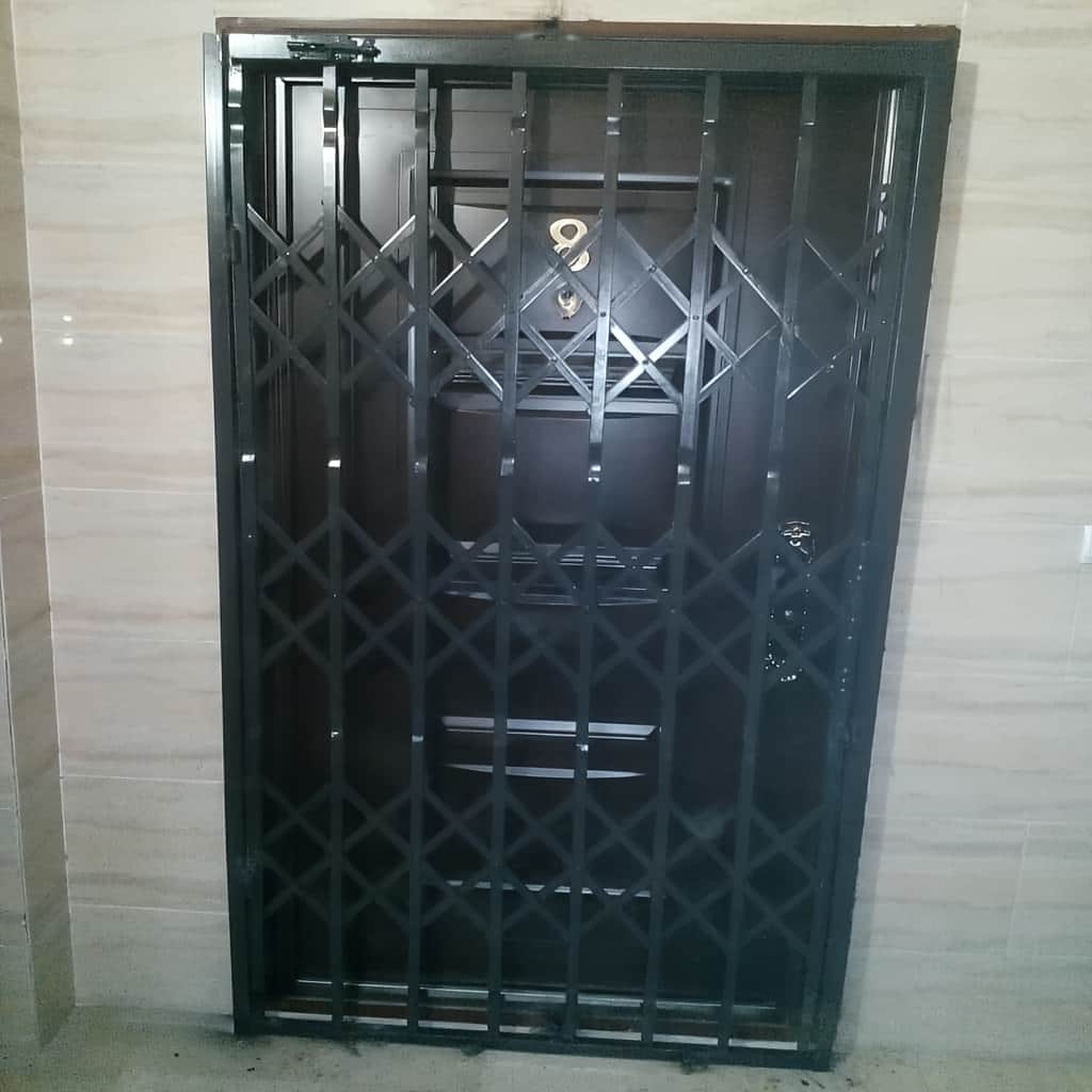 اجرای حفاظ آهنی سه لوزی با نمای یکدست