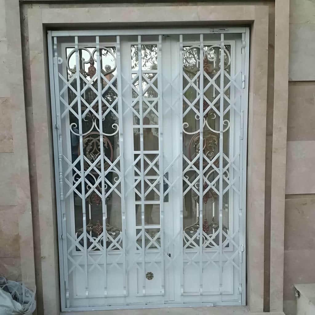 تولید حفاظ آکاردئونی لوزی تسمه پهن با پرچ منظم