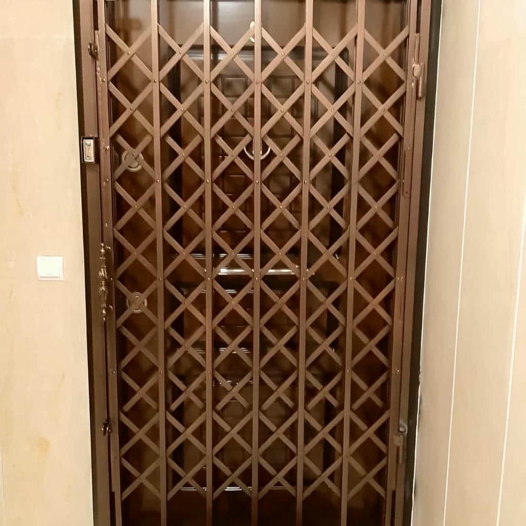 ساخت حفاظ آکاردئونی لوزی تسمه پهن با قفل توکار