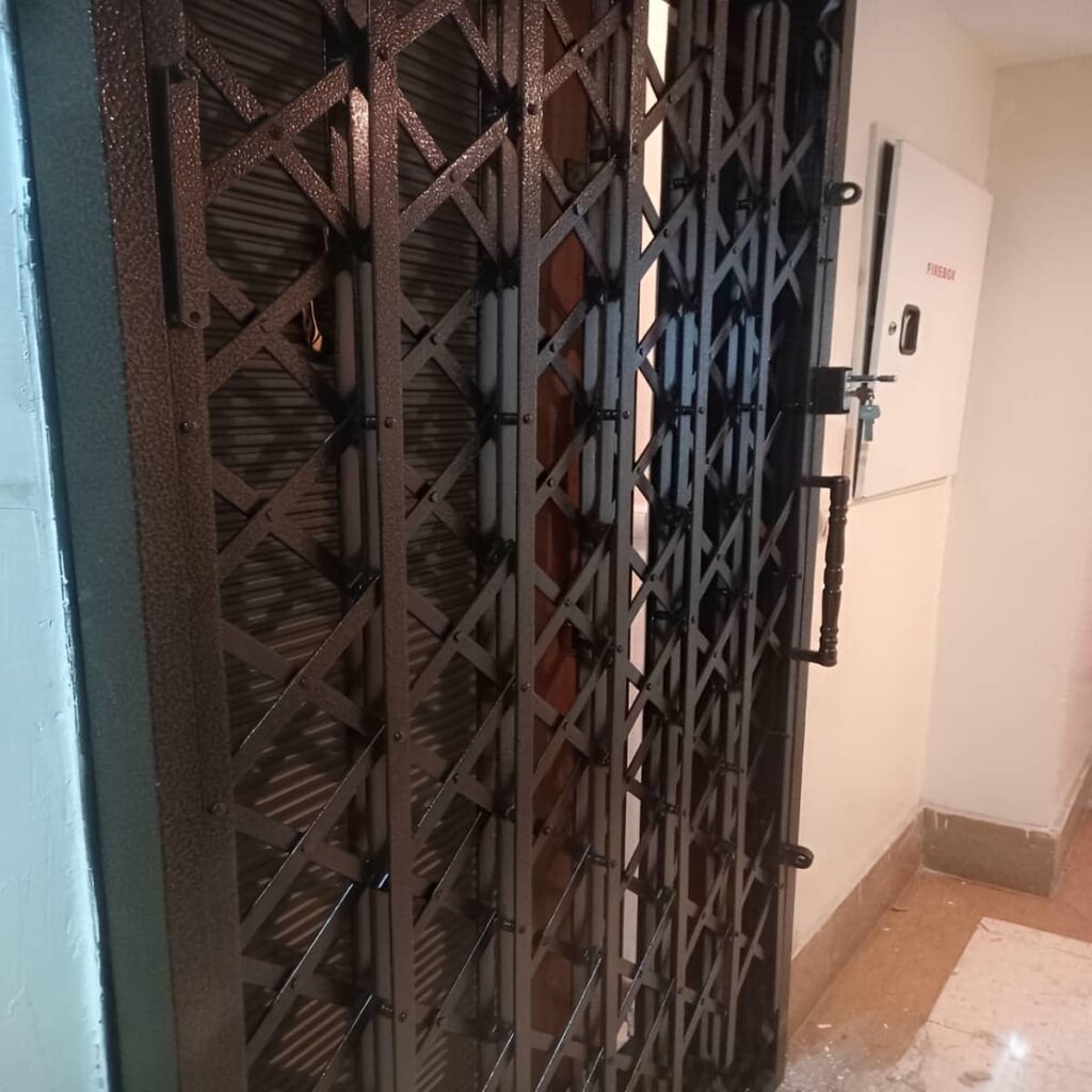 قیمت حفاظ درب ضد سرقت فلزی با پوشش کوره ای