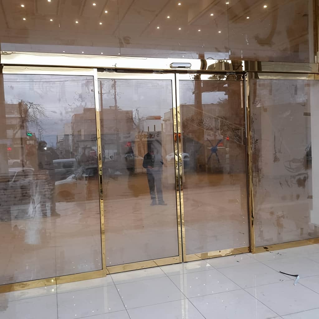 خرید درب اتوماتیک شیشه ای بانک کنترل ورود