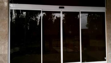 9 مدل درب اتوماتیک شیشه ای تلسکوپی عرض کم