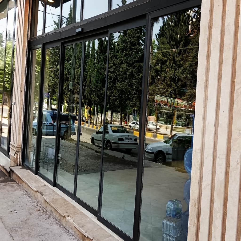 خرید درب اتوماتیک شیشه ای پرتردد مجتمع