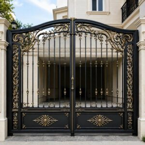 13 مدل درب پارکینگ ویلایی دو لنگه