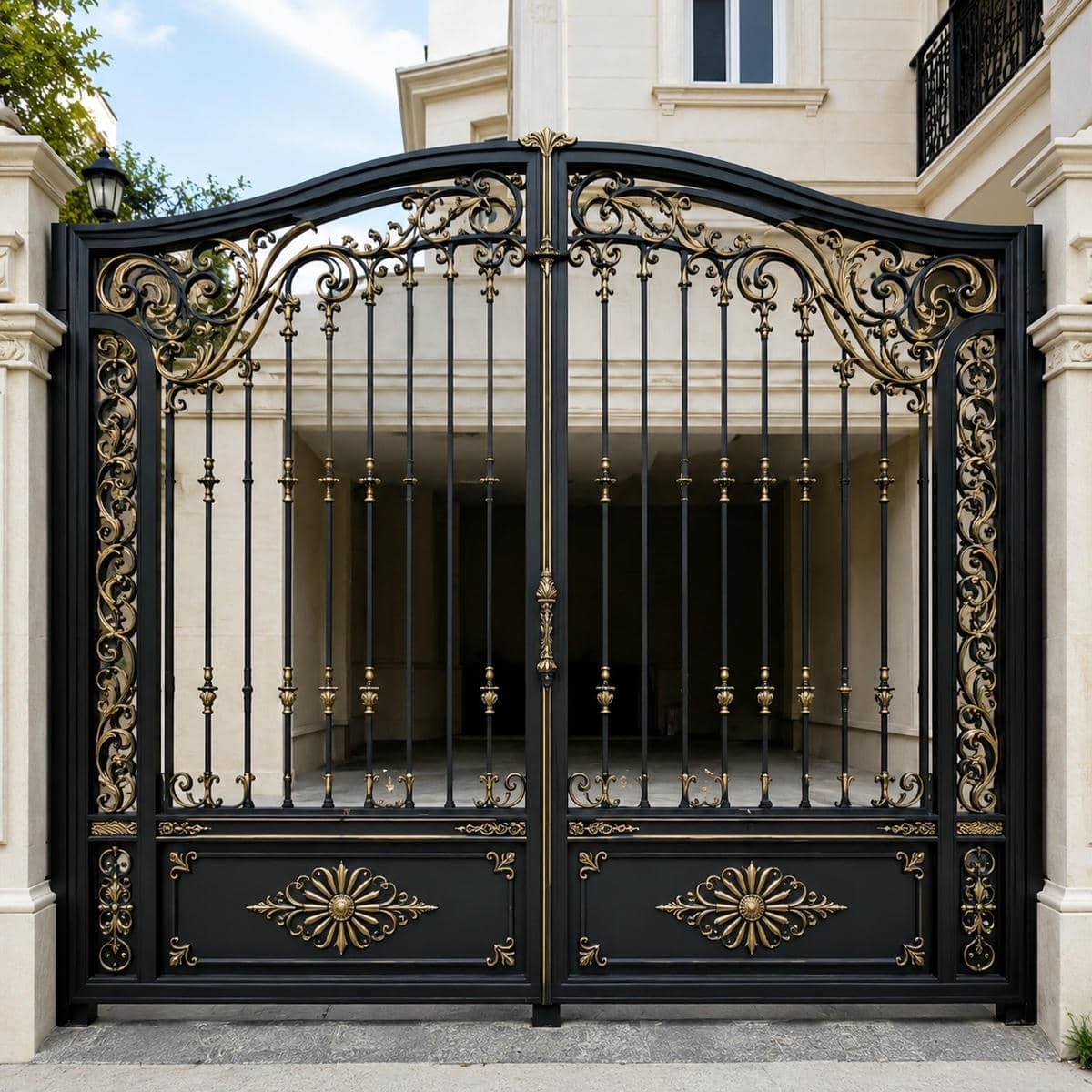 13 مدل درب پارکینگ ویلایی دو لنگه