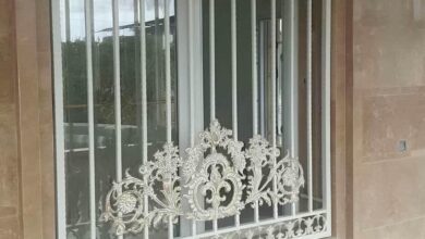 9 طرح حفاظ پنجره ضد سرقت میله عمودی