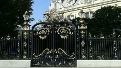14 مدل درب ویلایی پارکینگ دو لنگه