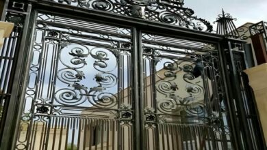 12 طرح درب فلزی دو لنگه پارکینگ