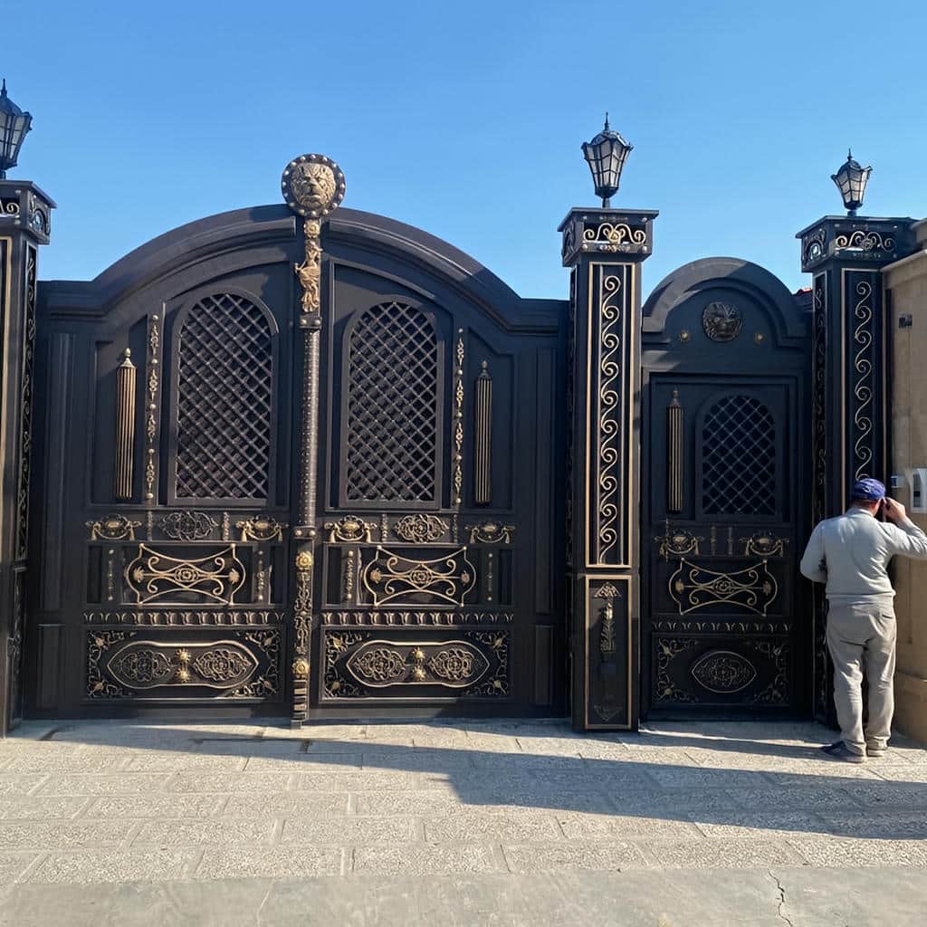 قیمت درب حیاط CNC پنل مشبک بر اساس طرح و متریال