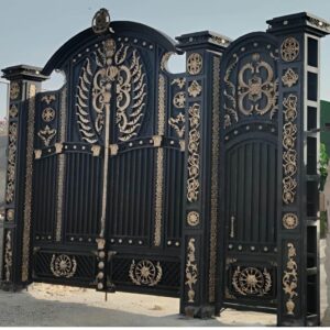 14 نمونه درب باغی ویلایی فرفورژه