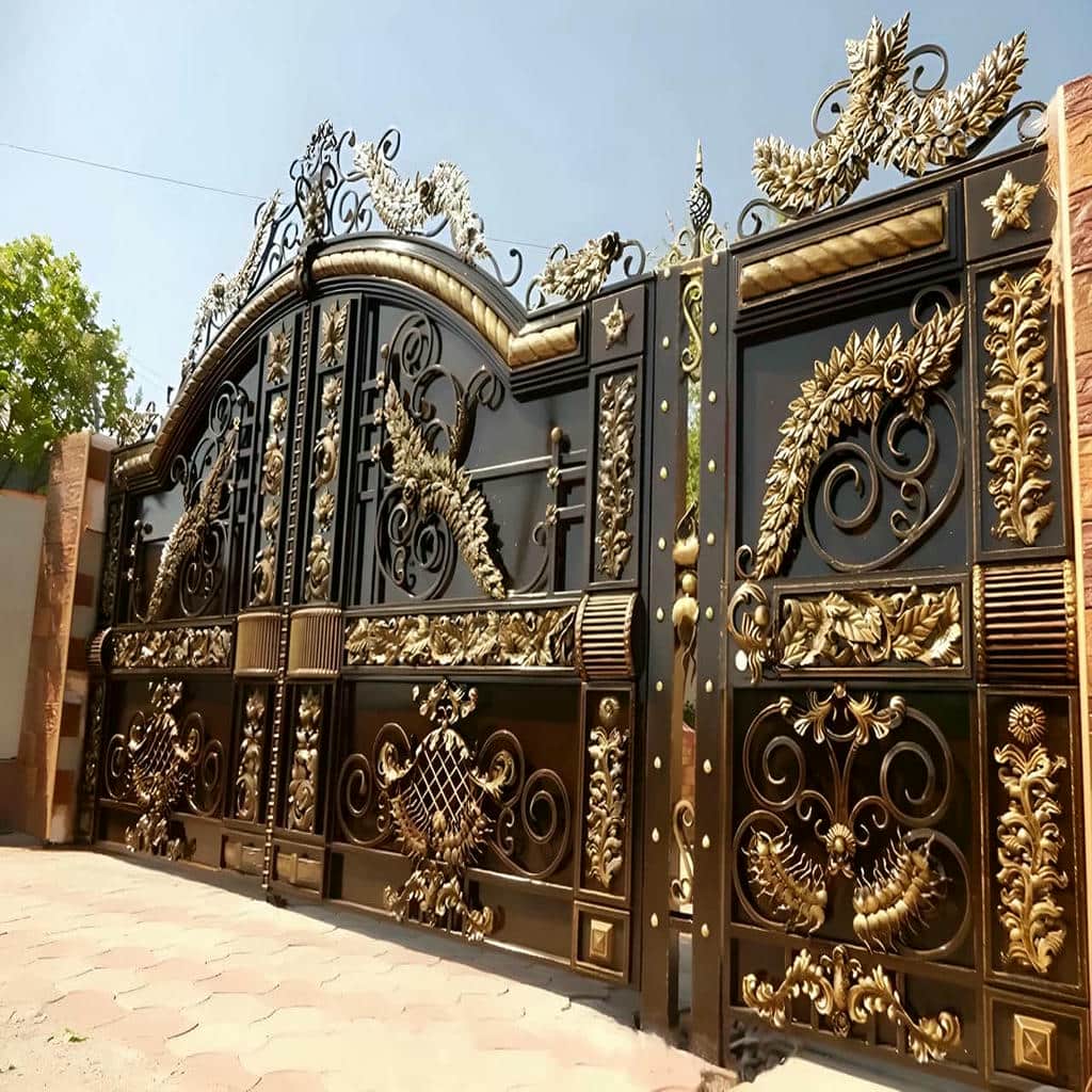 تولید درب ورودی ویلا نفررو با پروفیل مقاوم