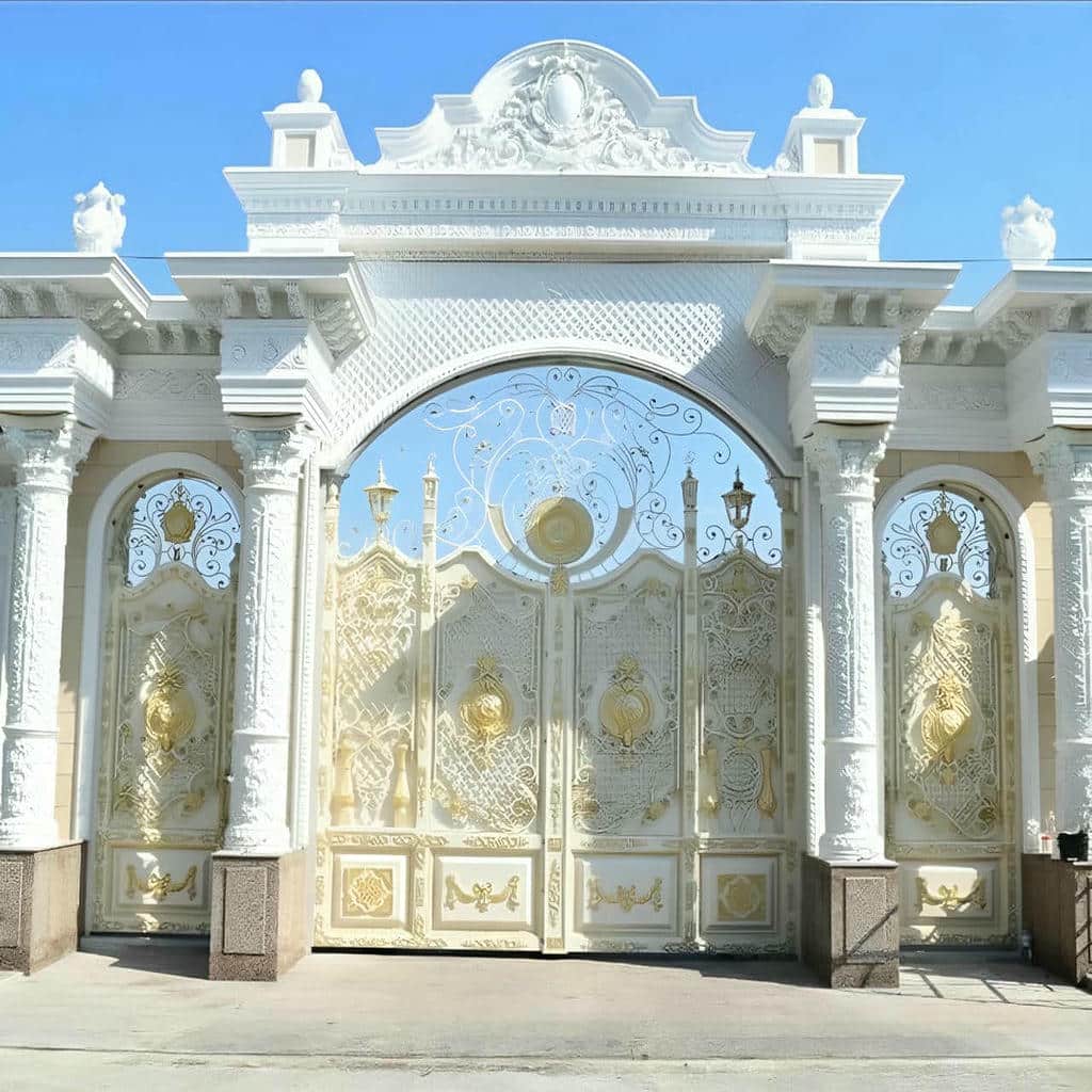 9 مدل درب پارکینگ کشویی محوطه