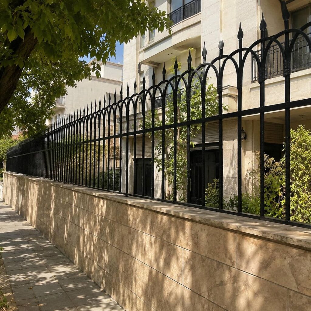 خرید حفاظ دیوار فلزی ردیفی با رنگ هماهنگ نما