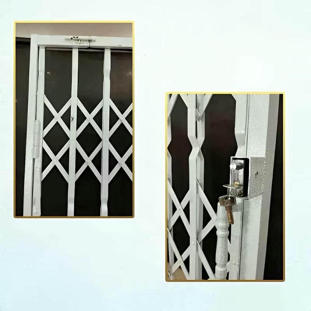 9 طرح درب آکاردئونی سه گل تسمه