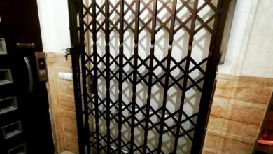 8 مدل درب آکاردئونی چهار گل لوزی
