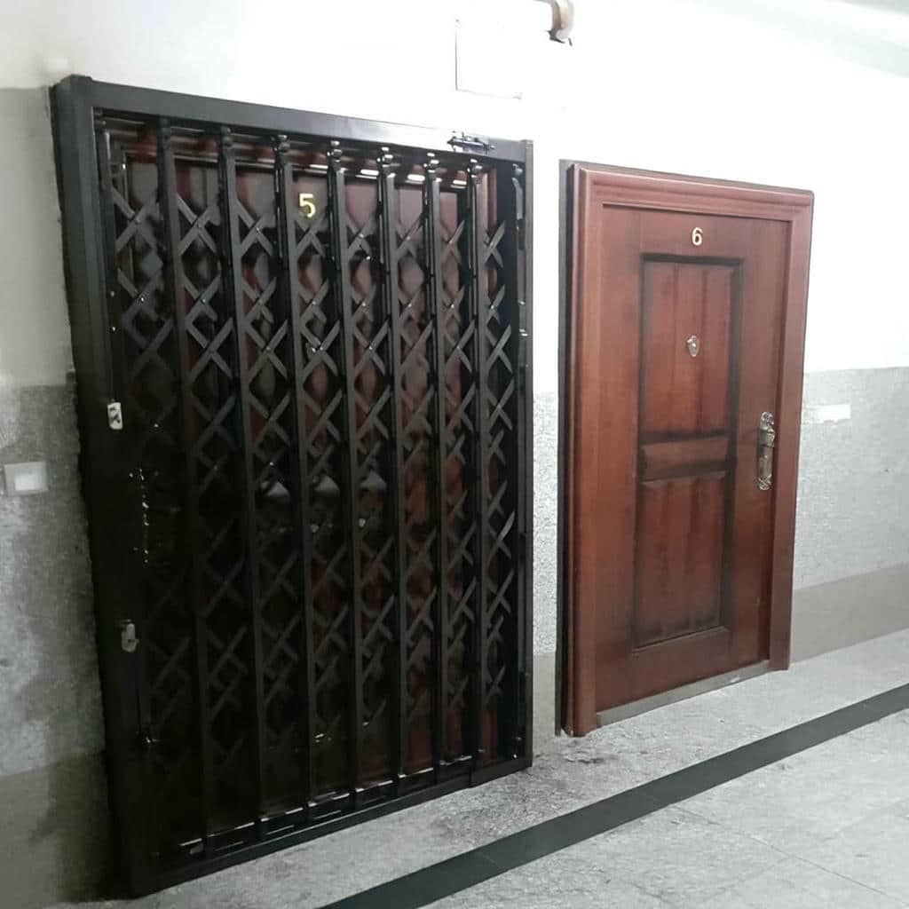 حفاظ آکاردئونی با پوشش رنگ کوره ای ضد سرقت