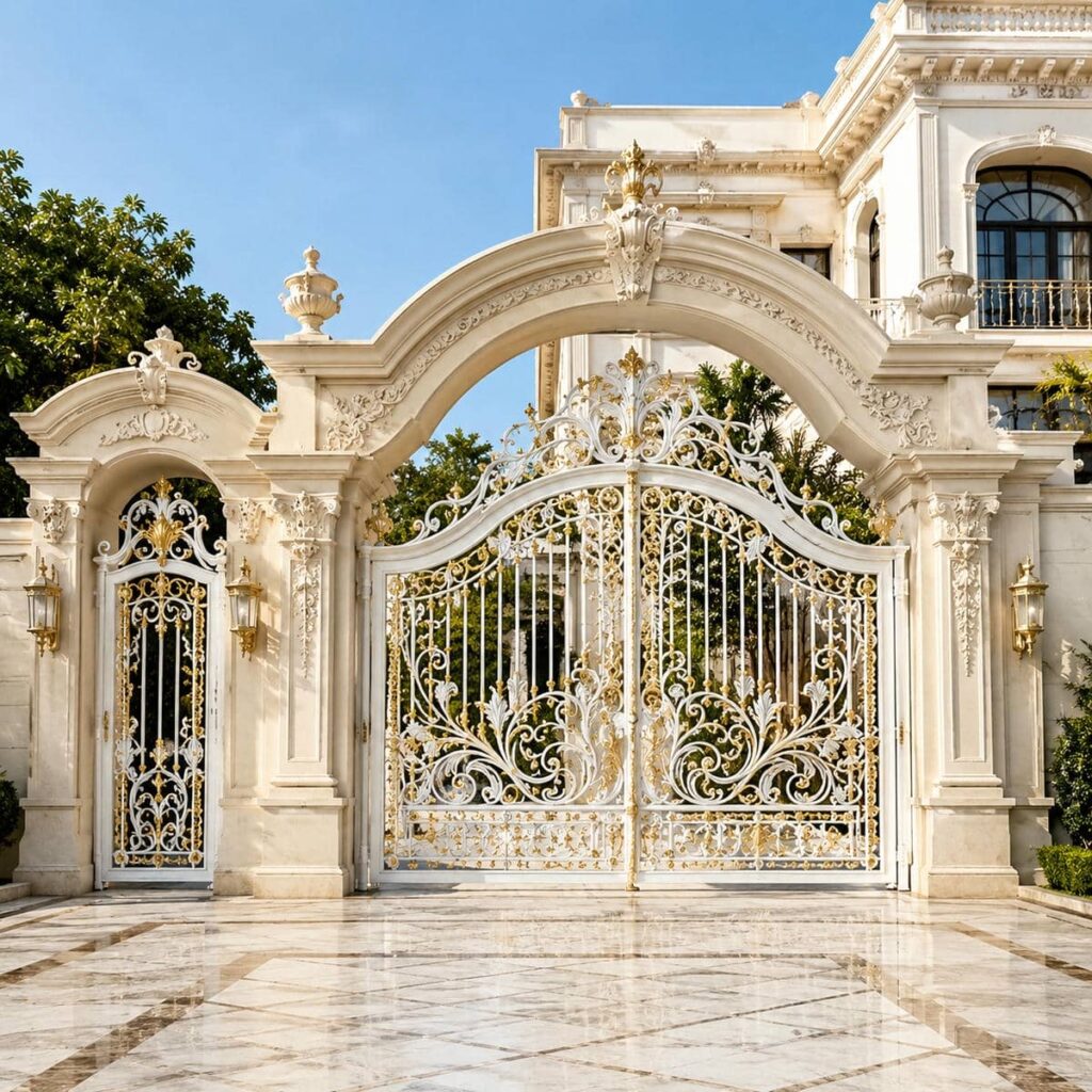 انواع درب حیاط مهندسی ساز
