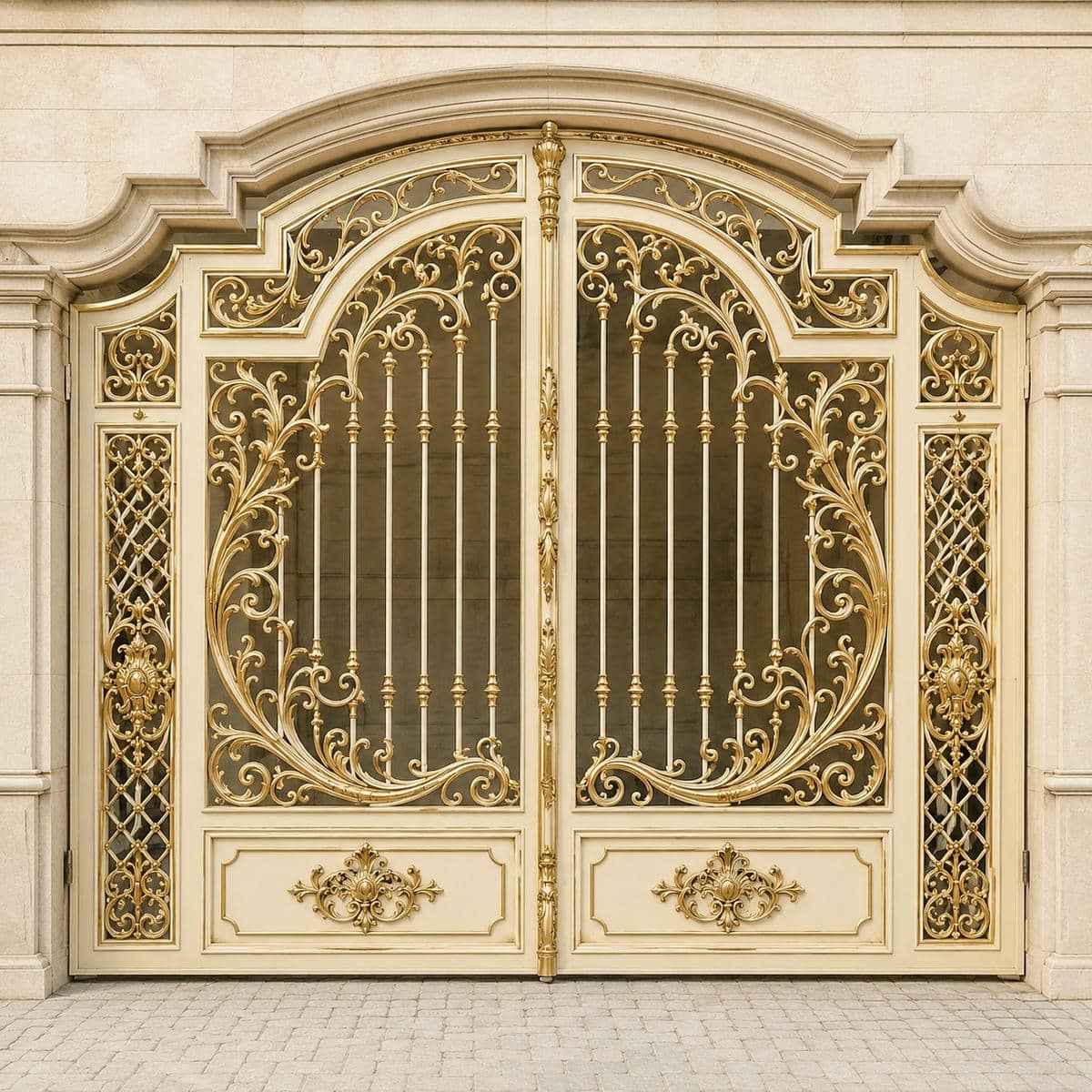 دروازه حیاط و پارکینگ آهنی