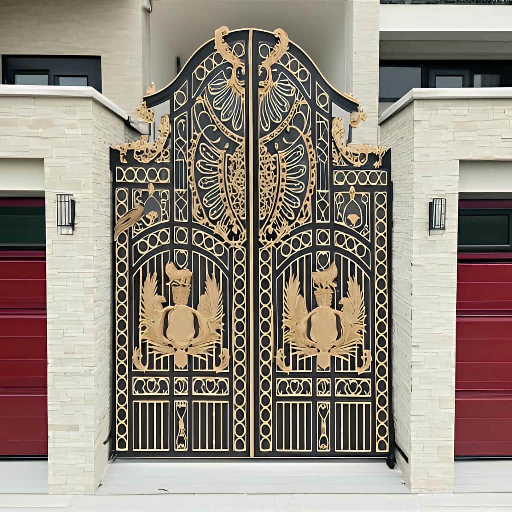 درب فلزی ساده حیاط