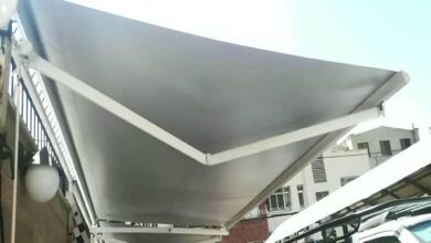 چادر برقی با طراحی مینیمال برای نما