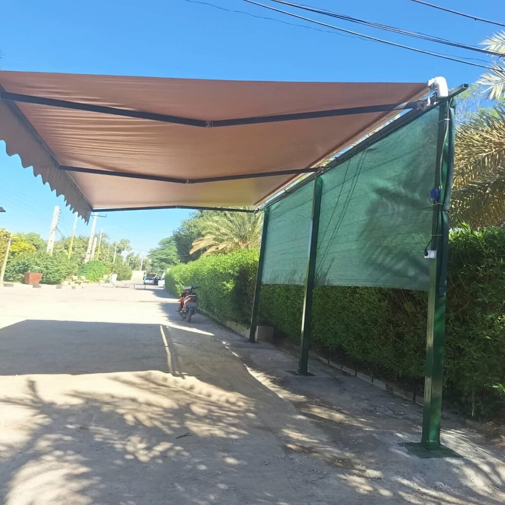 سایبان حیاط بازوی اتوماتیک