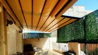 سقف متحرک پارچه ای پوشش مقاوم