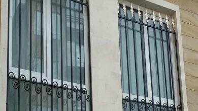 نرده پنجره آهنی ویلایی با پوشش مقاوم