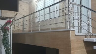 حفاظ لبه بالکن فلزی با طراحی مدرن