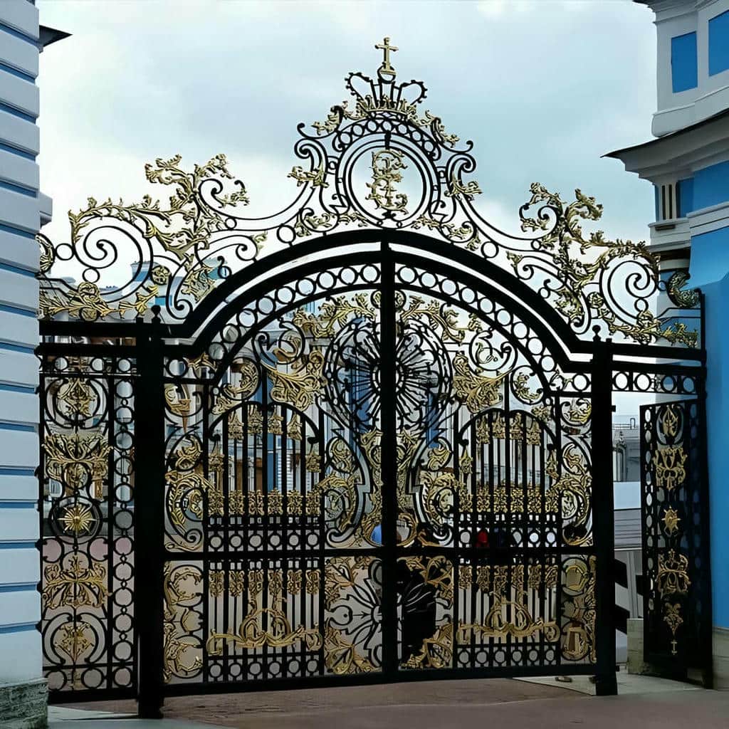درب فرفورژه با ساختار فلزی مستحکم