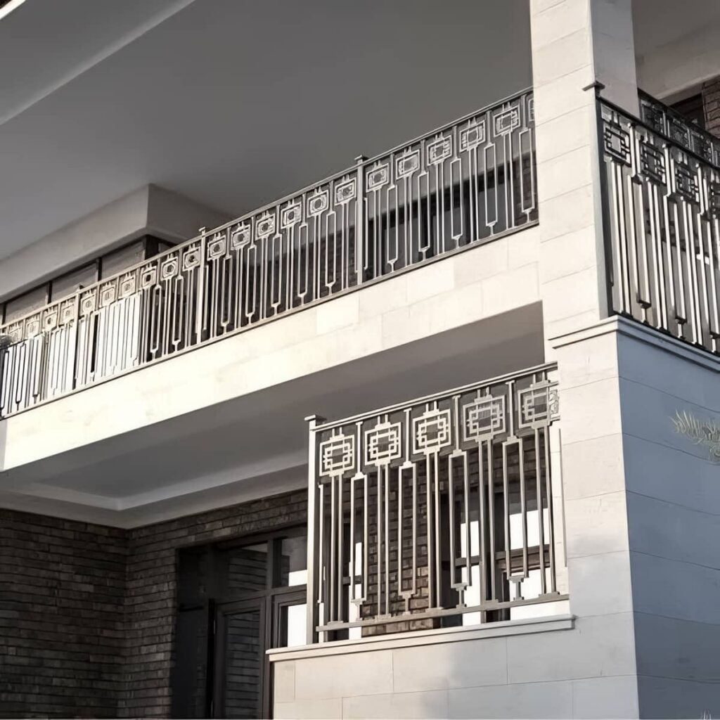 نرده مدرن بالکن فلزی مشکی